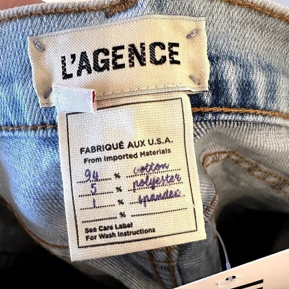 NWT L'AGENCE El Matador High Rise Slim Jean in Marble - Size 26 - Picture 4 of 10